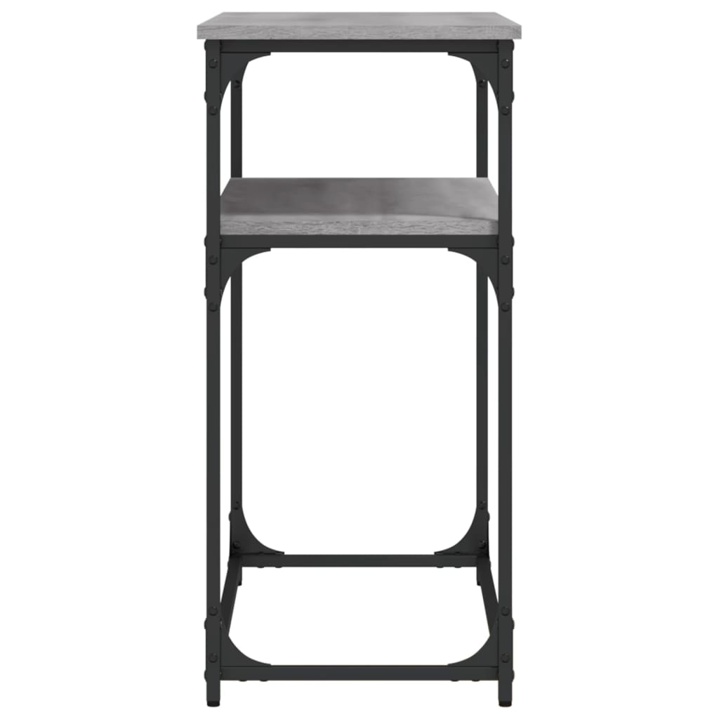Konzolni stol siva boja hrasta 100x35,5x75 cm konstruirano drvo