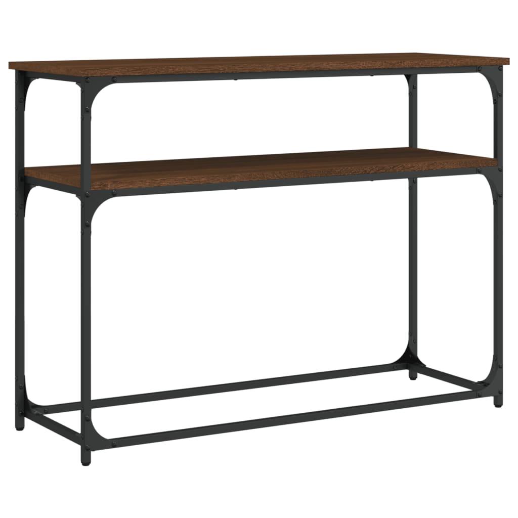 Konzolni stol boja hrasta 100 x 35,5 x 75 cm konstruirano drvo