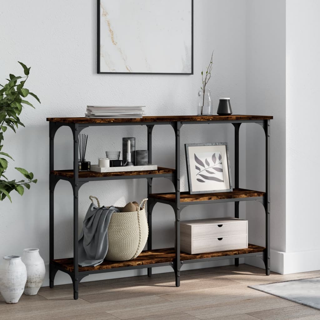 Konzolni stol boja hrasta 102x29x75 cm od konstruiranog drva