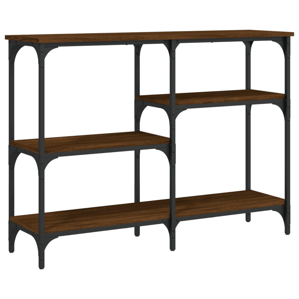 Konzolni stol boja smeđeg hrasta 102x29x75 cm konstruirano drvo
