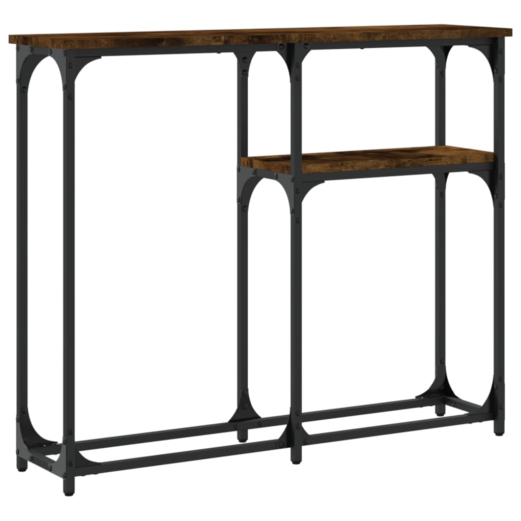 Konzolni stol boja hrasta 90 x 22,5 x 75 cm konstruirano drvo