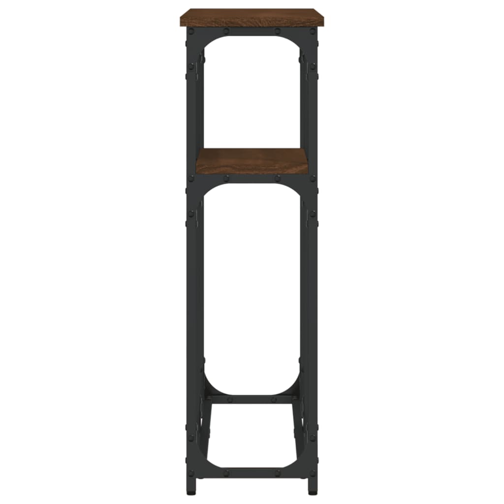 Konzolni stol boja hrasta 90 x 22,5 x 75 cm konstruirano drvo