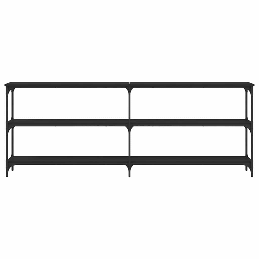 Konzolni stol crni 200 x 29 x 75 cm od konstruiranog drva