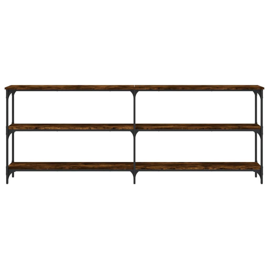Konzolni stol boja hrasta 200x29x75 cm od konstruiranog drva