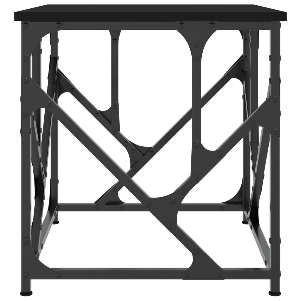 Stolić za kavu crni 45 x 45 x 47,5 cm od konstruiranog drva