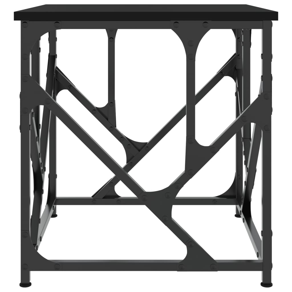 Stolić za kavu crni 45 x 45 x 47,5 cm od konstruiranog drva
