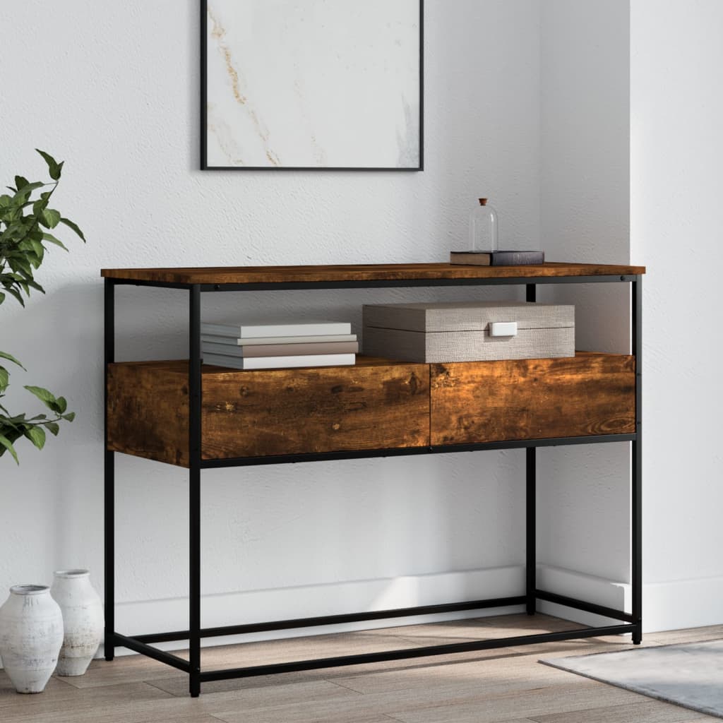 Konzolni stol boja hrasta 100x40x75 cm od konstruiranog drva