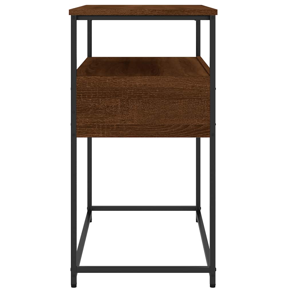 Konzolni stol smeđa boja hrasta 75x40x75 cm konstruirano drvo
