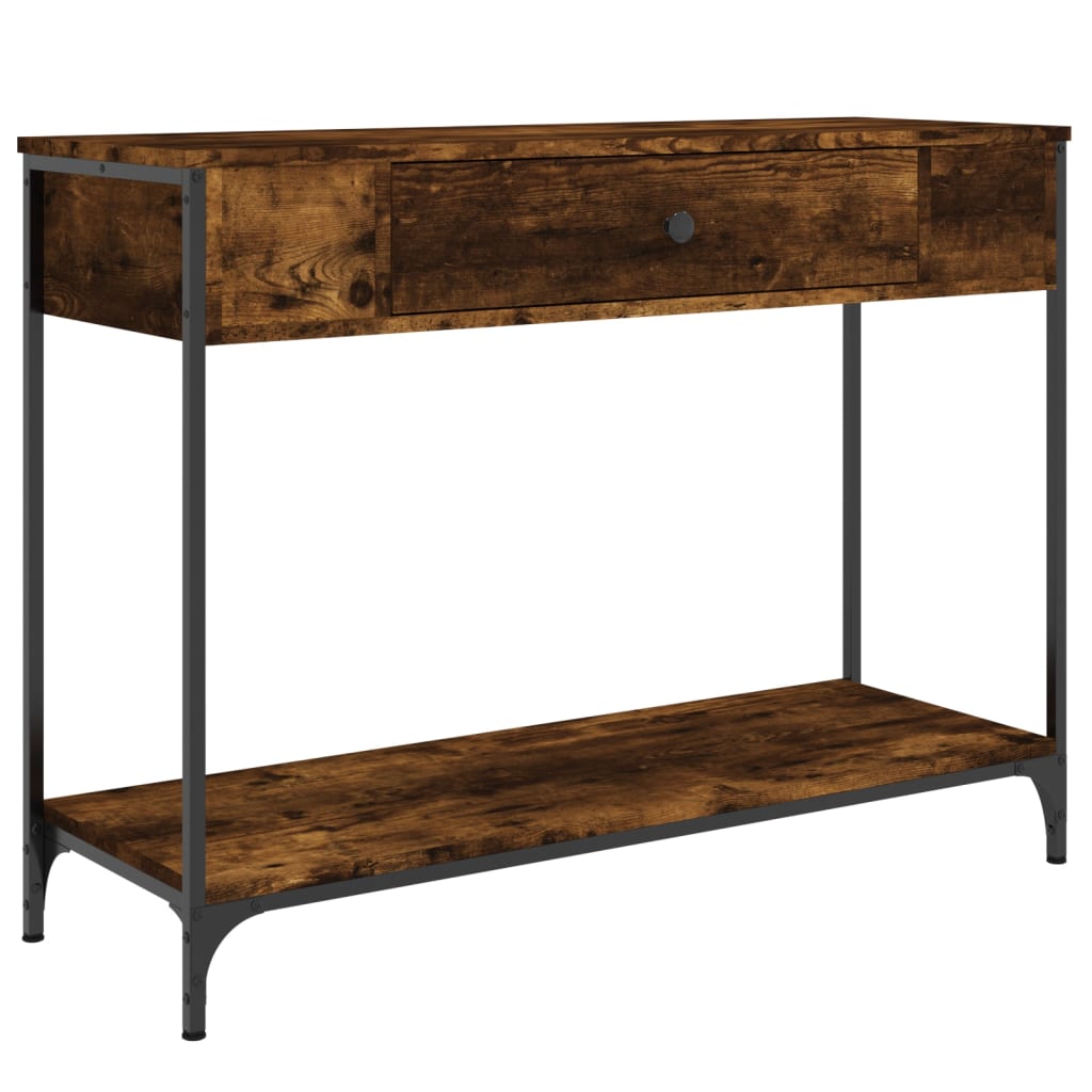 Konzolni stol boja hrasta 100 x 34,5 x 75 cm konstruirano drvo
