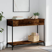 Konzolni stol boja hrasta 100 x 34,5 x 75 cm konstruirano drvo