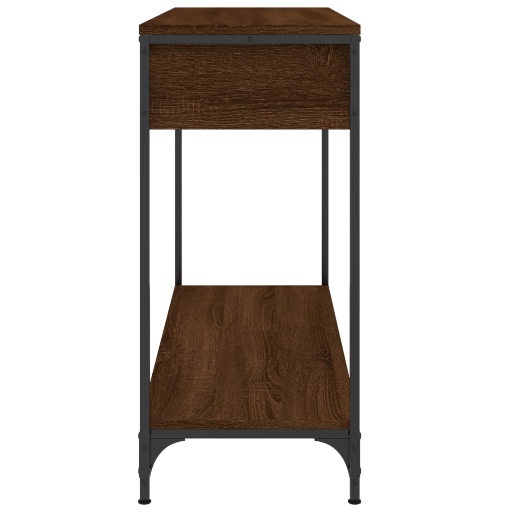 Konzolni stol boja hrasta 100 x 34,5 x 75 cm konstruirano drvo