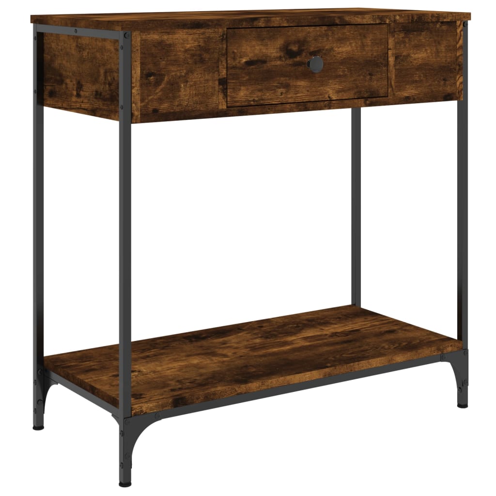 Konzolni stol boja hrasta 75 x 34,5 x 75 cm konstruirano drvo
