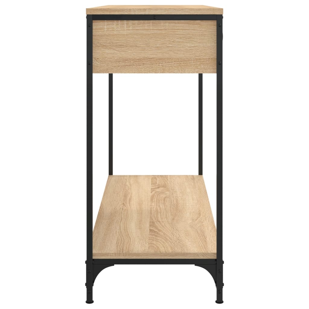Konzolni stol boja hrasta 100 x 34,5 x 75 cm konstruirano drvo