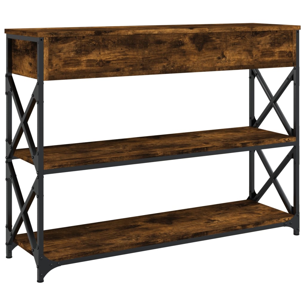 Konzolni stol boja hrasta 100x28x75 cm od konstruiranog drva