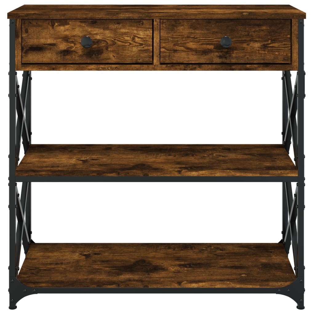 Konzolni stol boja hrasta 75 x 28 x 75 cm konstruirano drvo