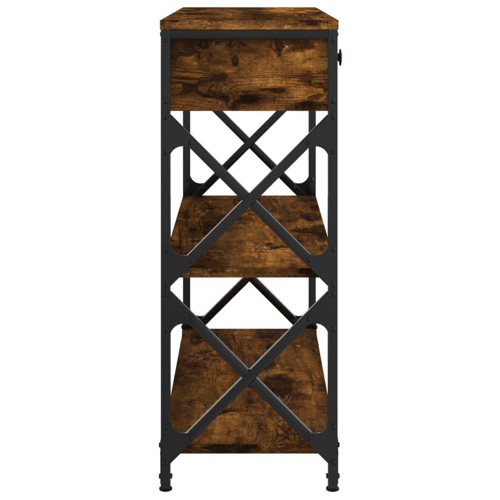 Konzolni stol boja hrasta 75 x 28 x 75 cm konstruirano drvo