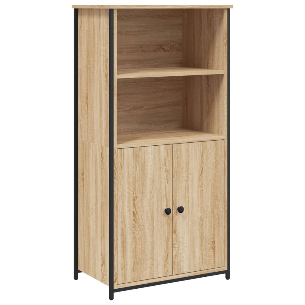 Visoka komoda boja hrasta 62 x 36 x 121,5 cm konstruirano drvo