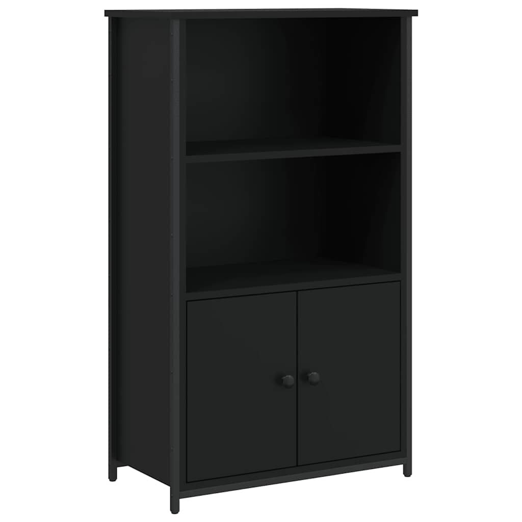 Visoka komoda crna 62 x 32 x 103,5 cm od konstruiranog drva