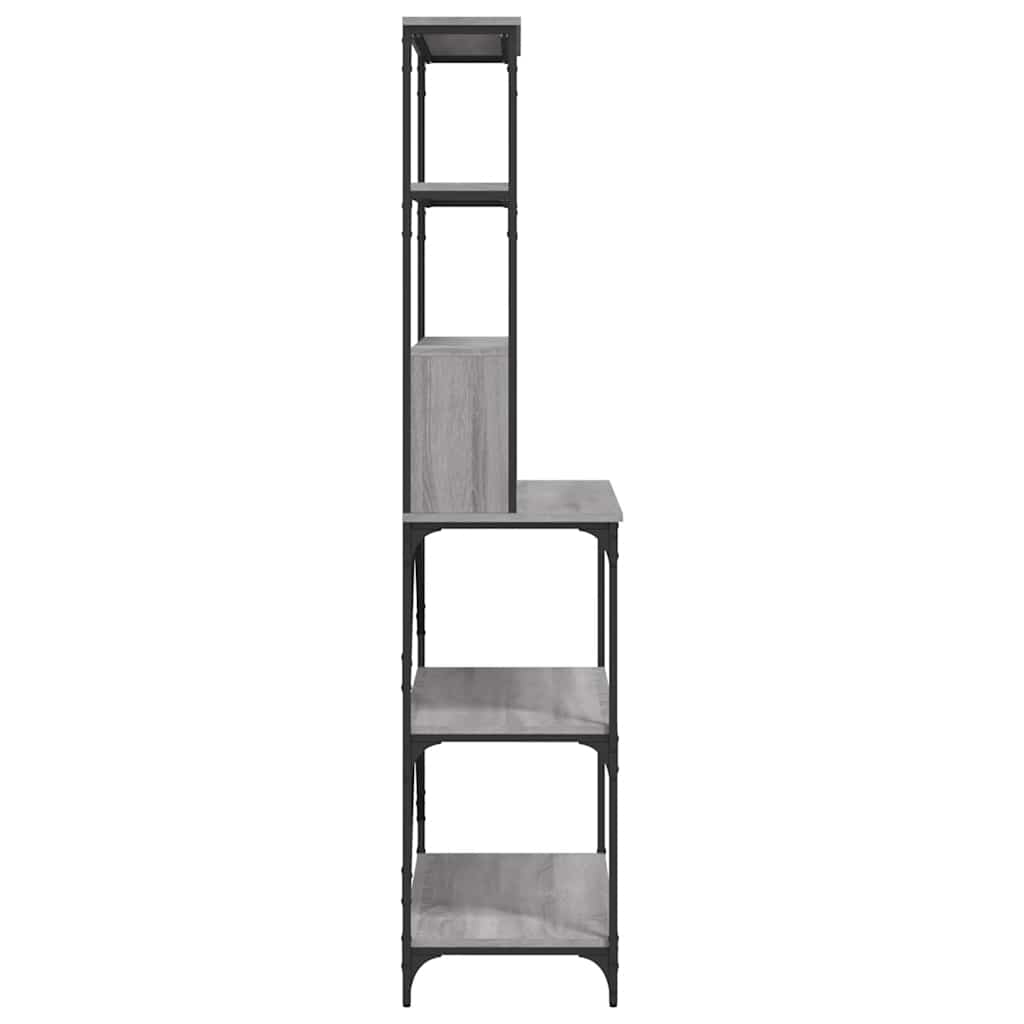 Pekarski stalak sa 6 razina sivog sonome 90x40x180 cm drveni