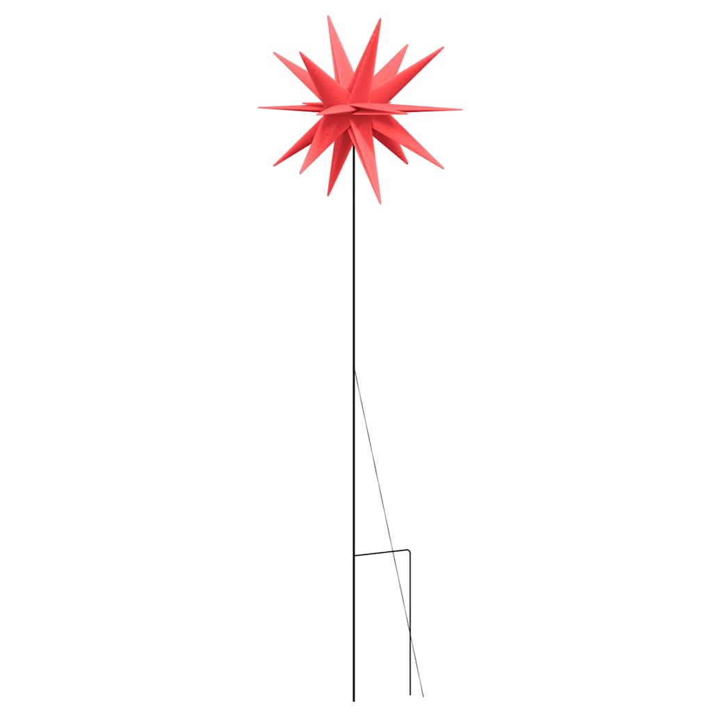 Božićna svjetiljka sa šiljkom za tlo LED sklopiva crvena 57 cm