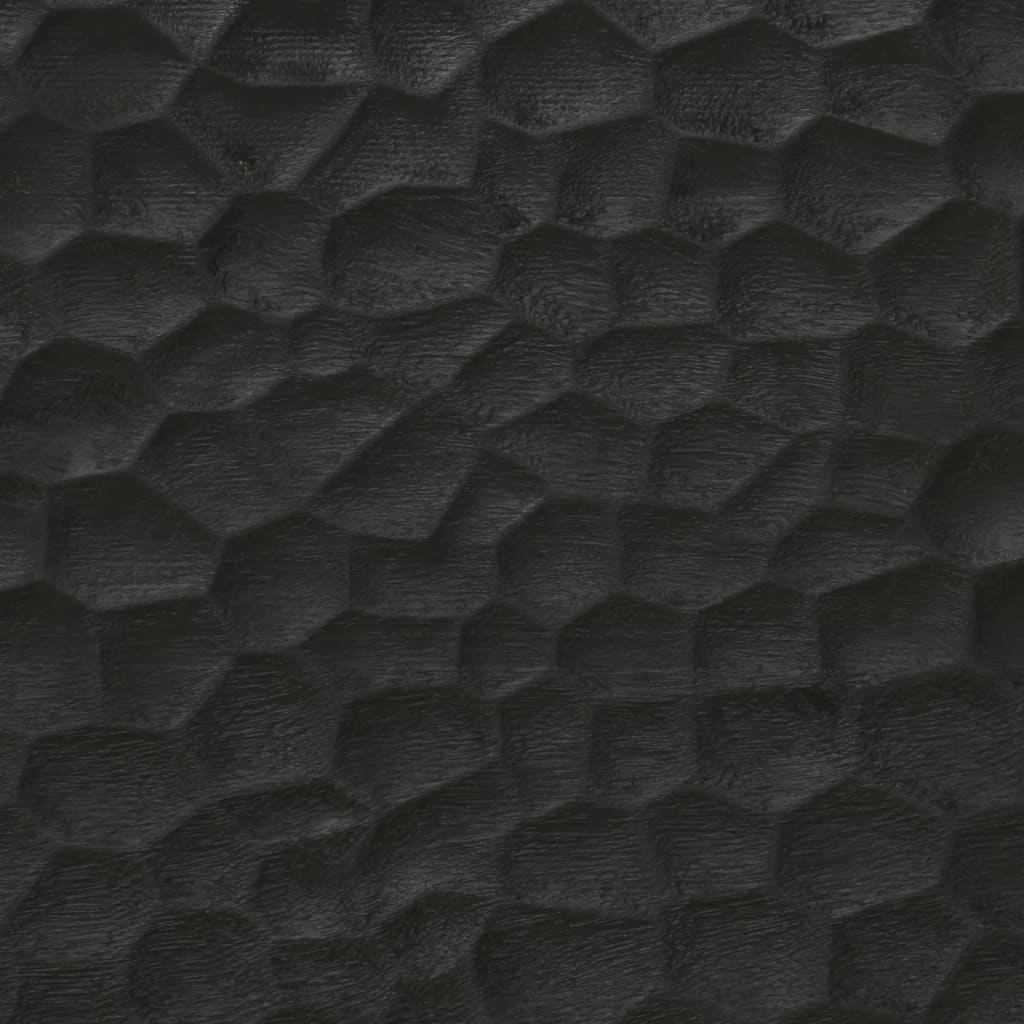 Bočni ormarić crni 60 x 33 x 75 cm od masivnog drva manga