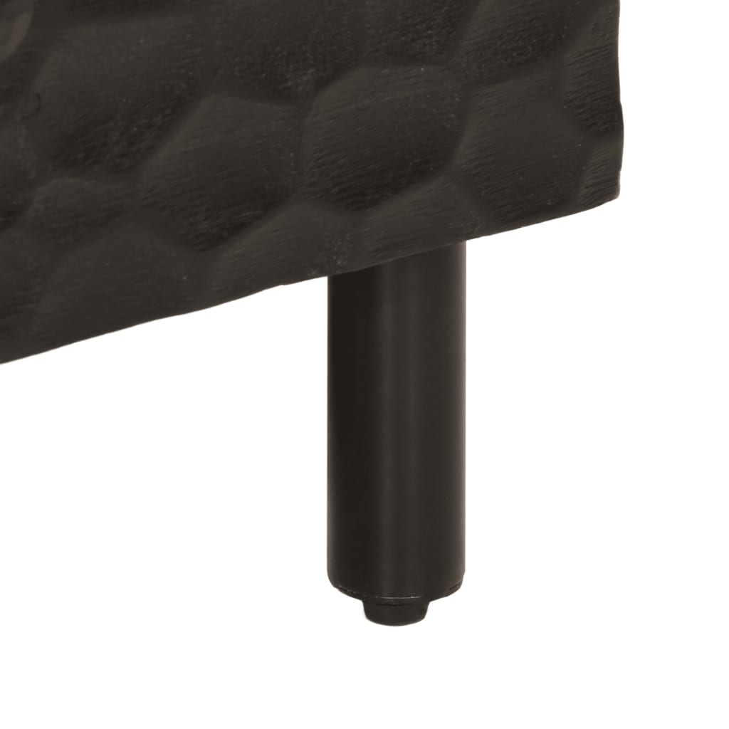 Stolić za kavu crni 100 x 54 x 40 cm od masivnog drva manga
