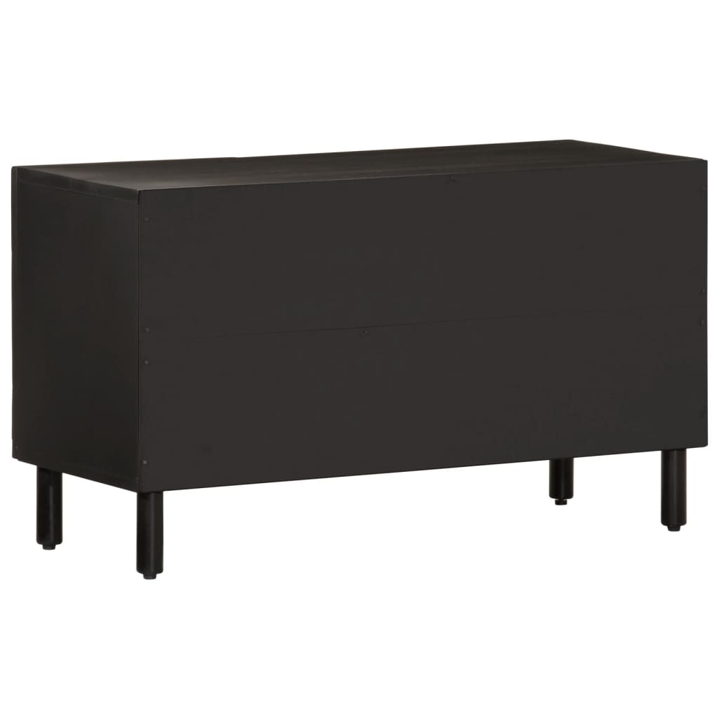 TV ormarić crni 80 x 31 x 46 cm od masivnog drva manga