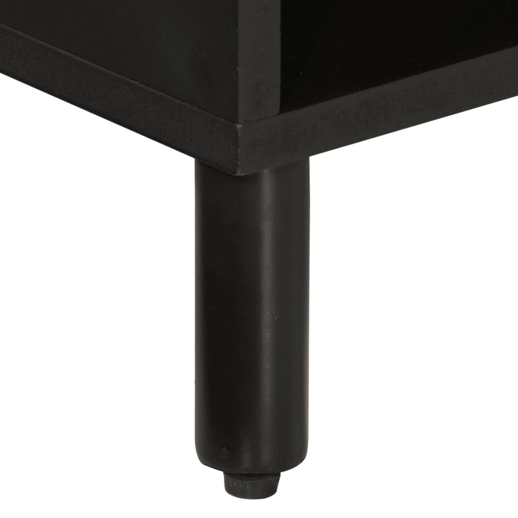 TV ormarić crni 80 x 31 x 46 cm od masivnog drva manga