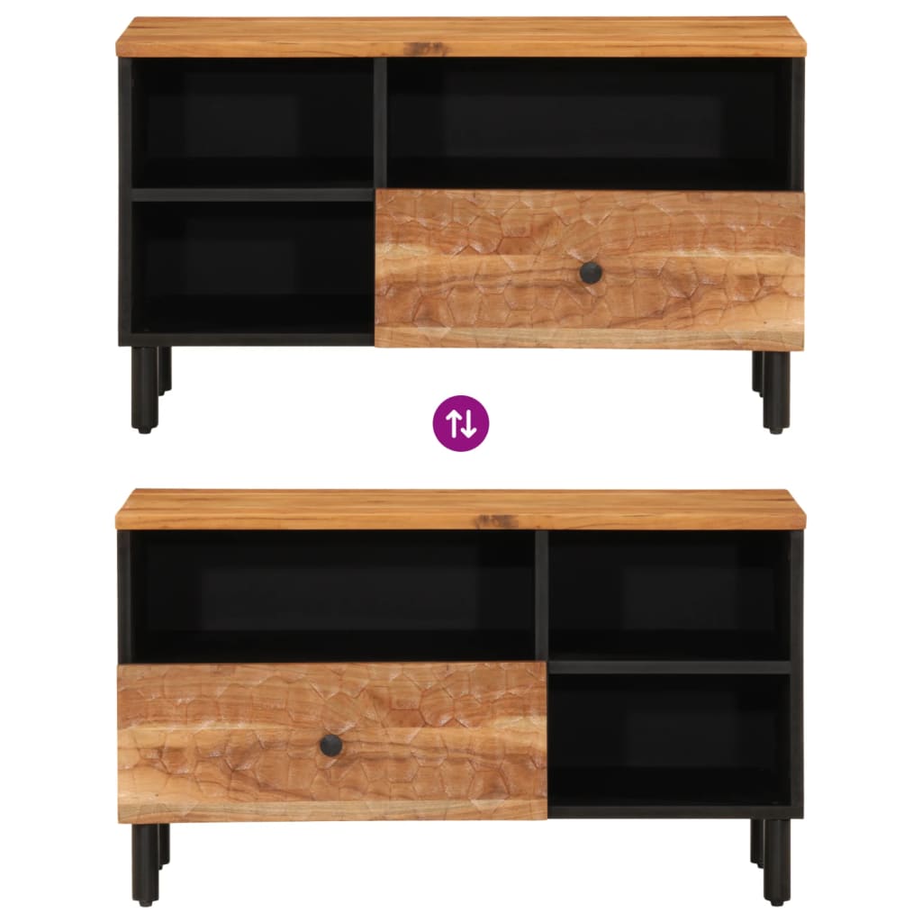 TV ormarić 80x33x46 cm od masivnog bagremovog drva