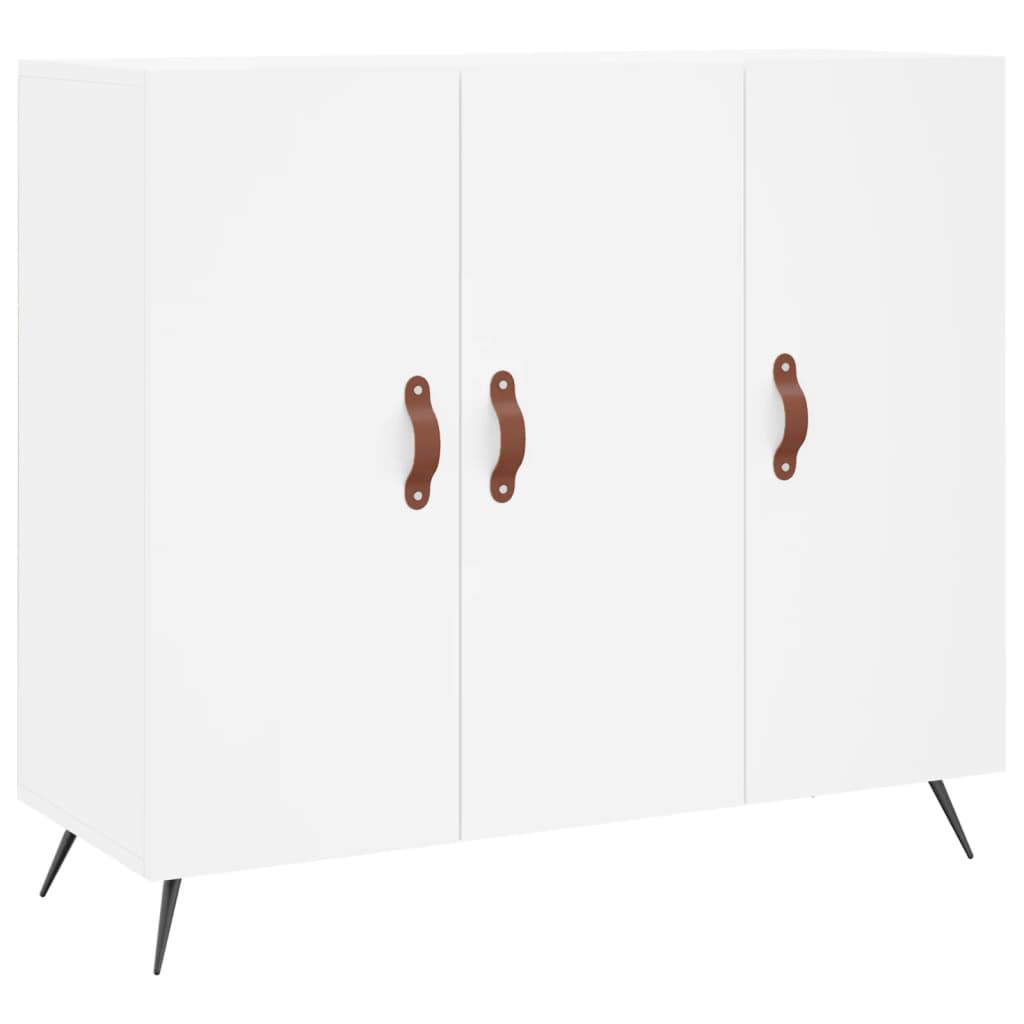 Komoda bijela 90x34x80 cm od konstruiranog drva
