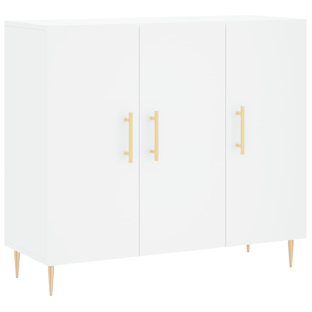 Komoda bijela 90x34x80 cm od konstruiranog drva