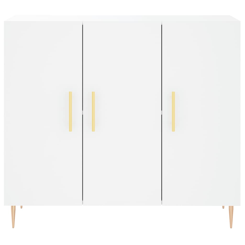 Komoda bijela 90x34x80 cm od konstruiranog drva