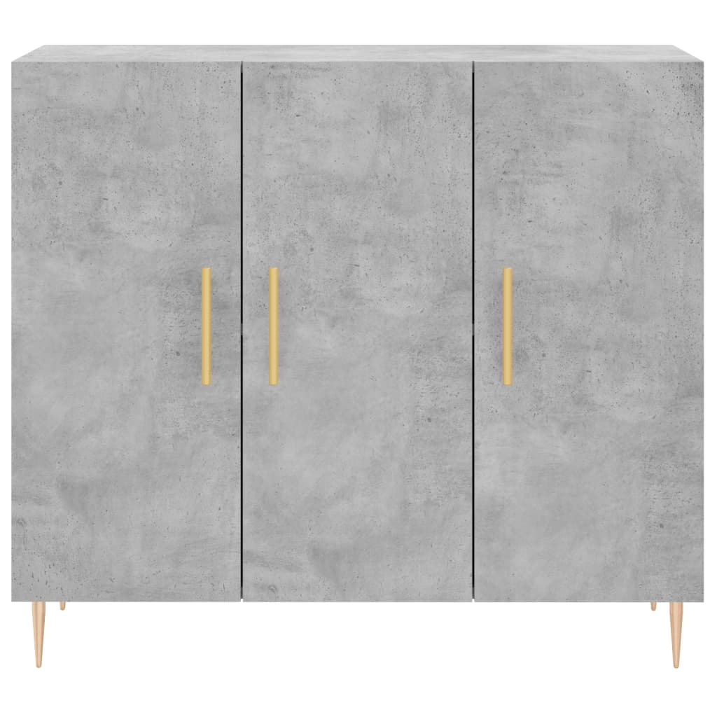 Komoda siva boja betona 90x34x80 cm od konstruiranog drva