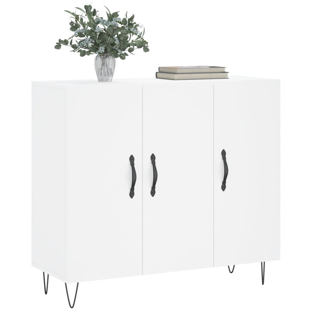 Komoda bijela 90x34x80 cm od konstruiranog drva