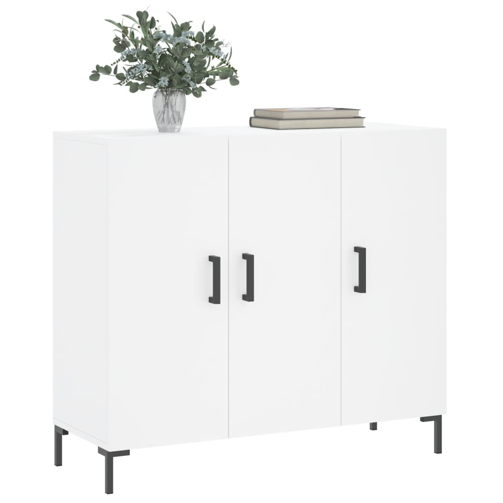Komoda bijela 90x34x80 cm od konstruiranog drva