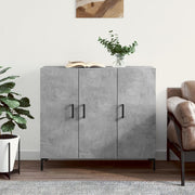Komoda siva boja betona 90x34x80 cm od konstruiranog drva