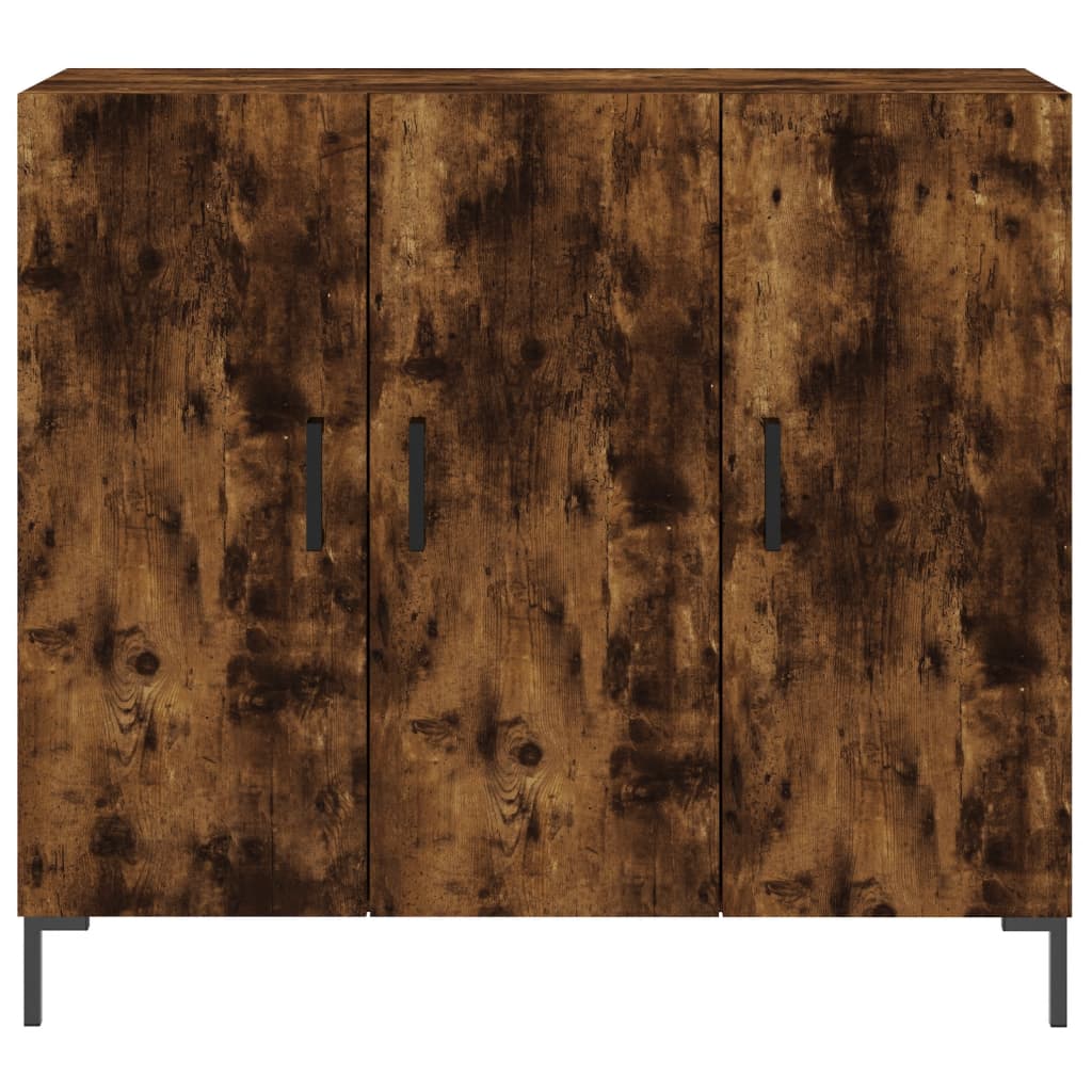 Komoda boja dimljenog hrasta 90 x 34 x 80 cm konstruirano drvo