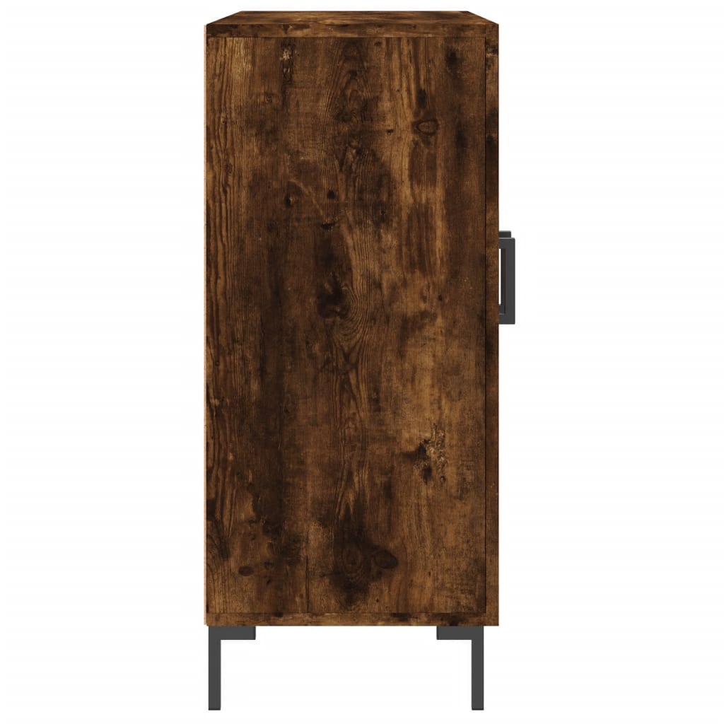 Komoda boja dimljenog hrasta 90 x 34 x 80 cm konstruirano drvo