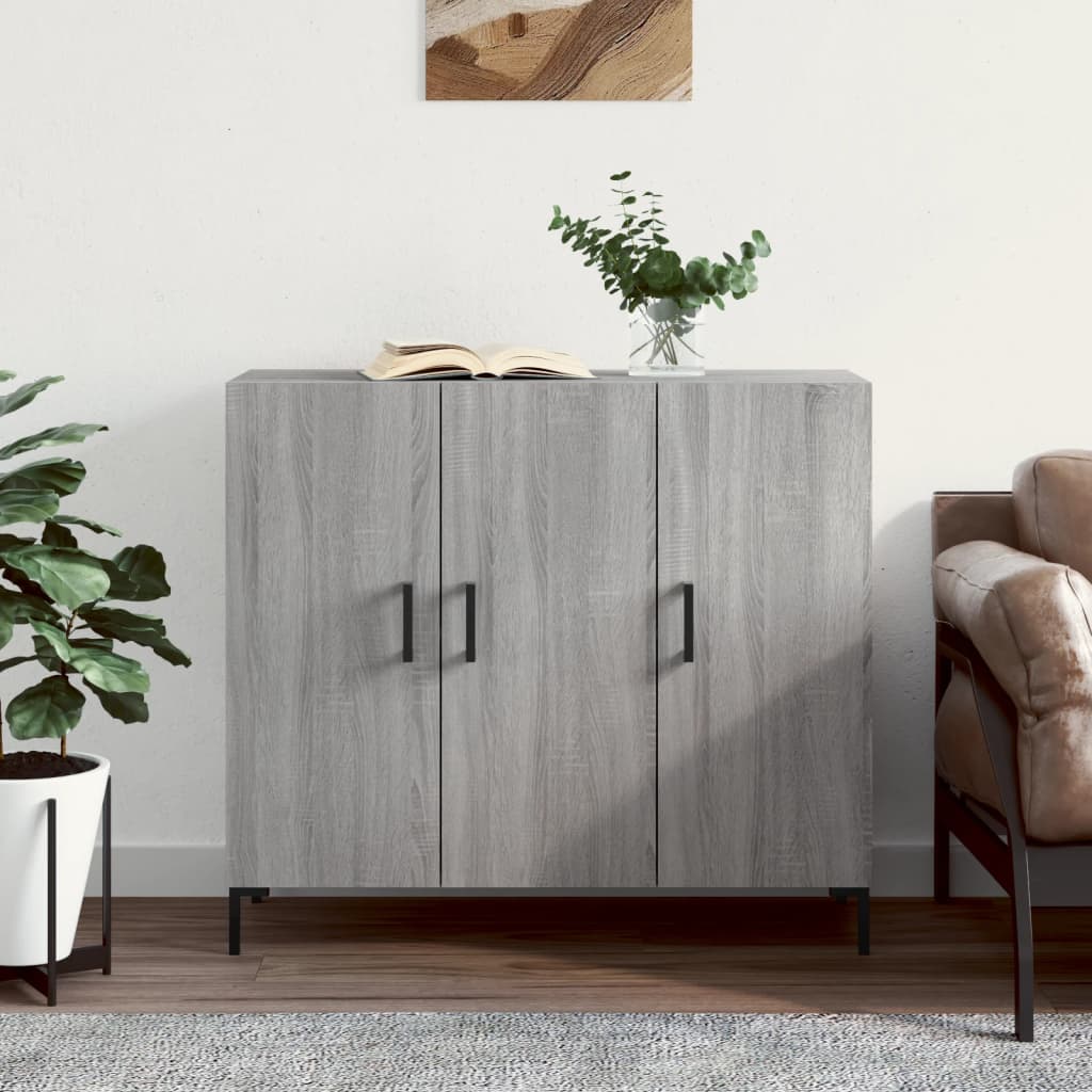 Komoda boja hrasta sonome 90 x 34 x 80 cm konstruirano drvo
