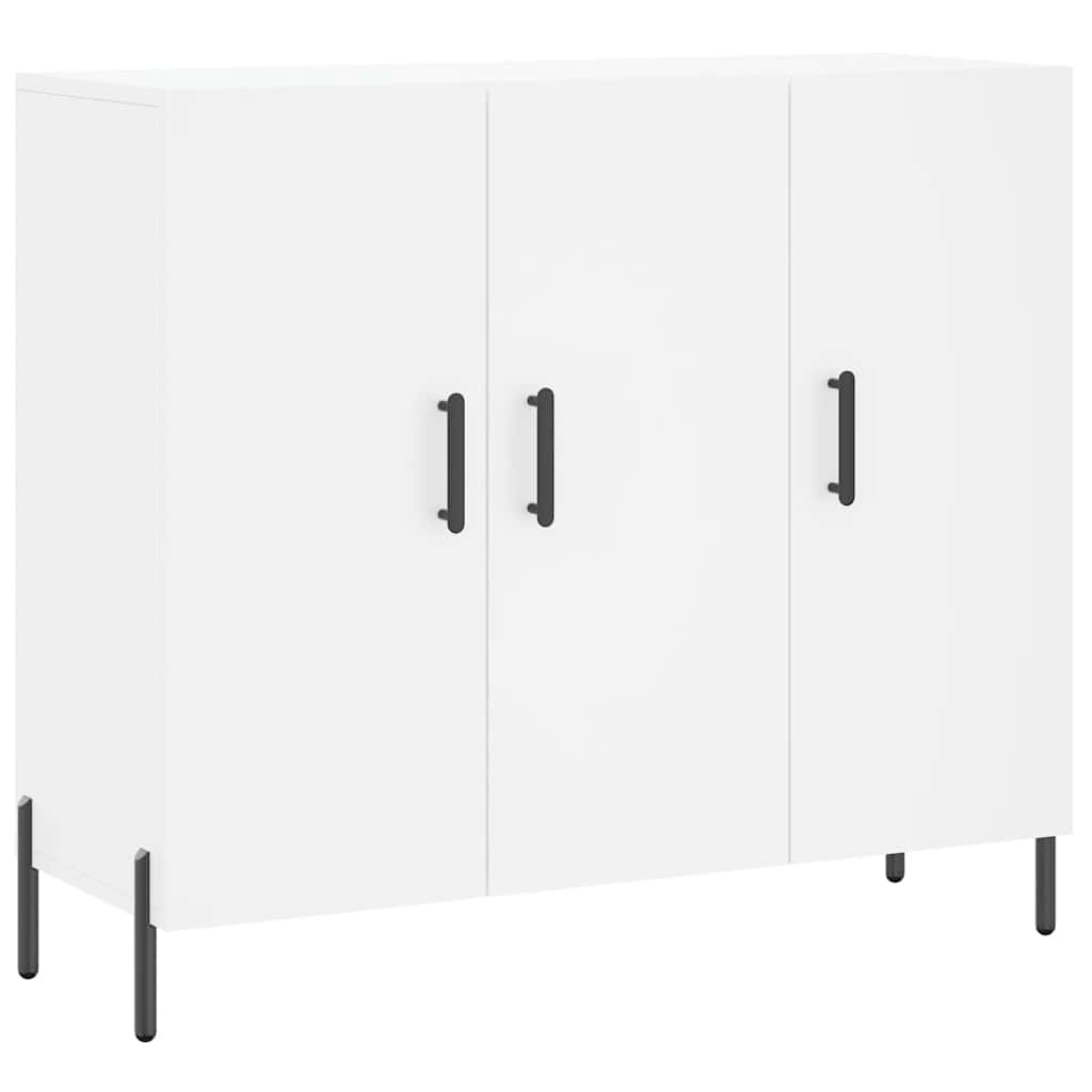 Komoda bijela 90x34x80 cm od konstruiranog drva