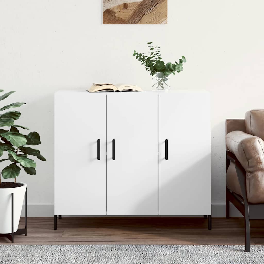 Komoda bijela 90x34x80 cm od konstruiranog drva