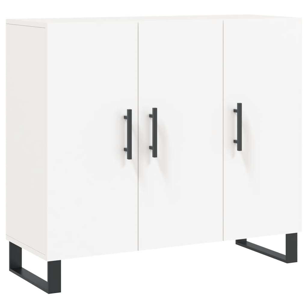 Komoda bijela 90x34x80 cm od konstruiranog drva