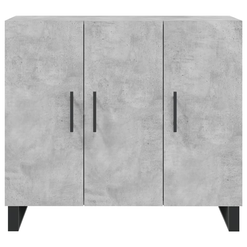 Komoda siva boja betona 90x34x80 cm od konstruiranog drva