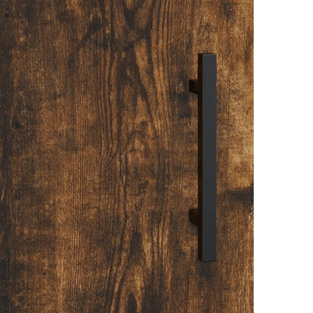 Komoda boja dimljenog hrasta 90 x 34 x 80 cm konstruirano drvo