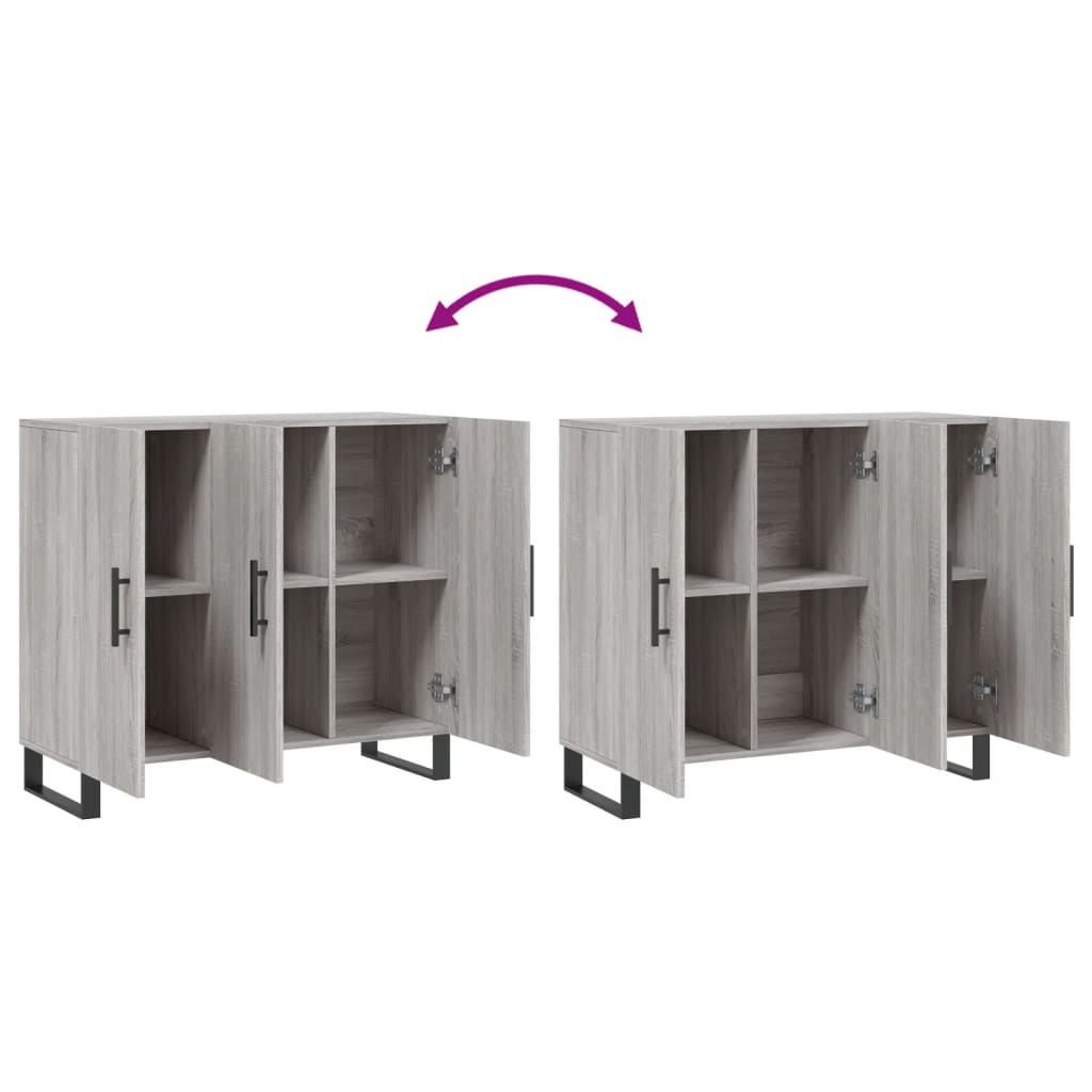 Komoda boja hrasta sonome 90 x 34 x 80 cm konstruirano drvo