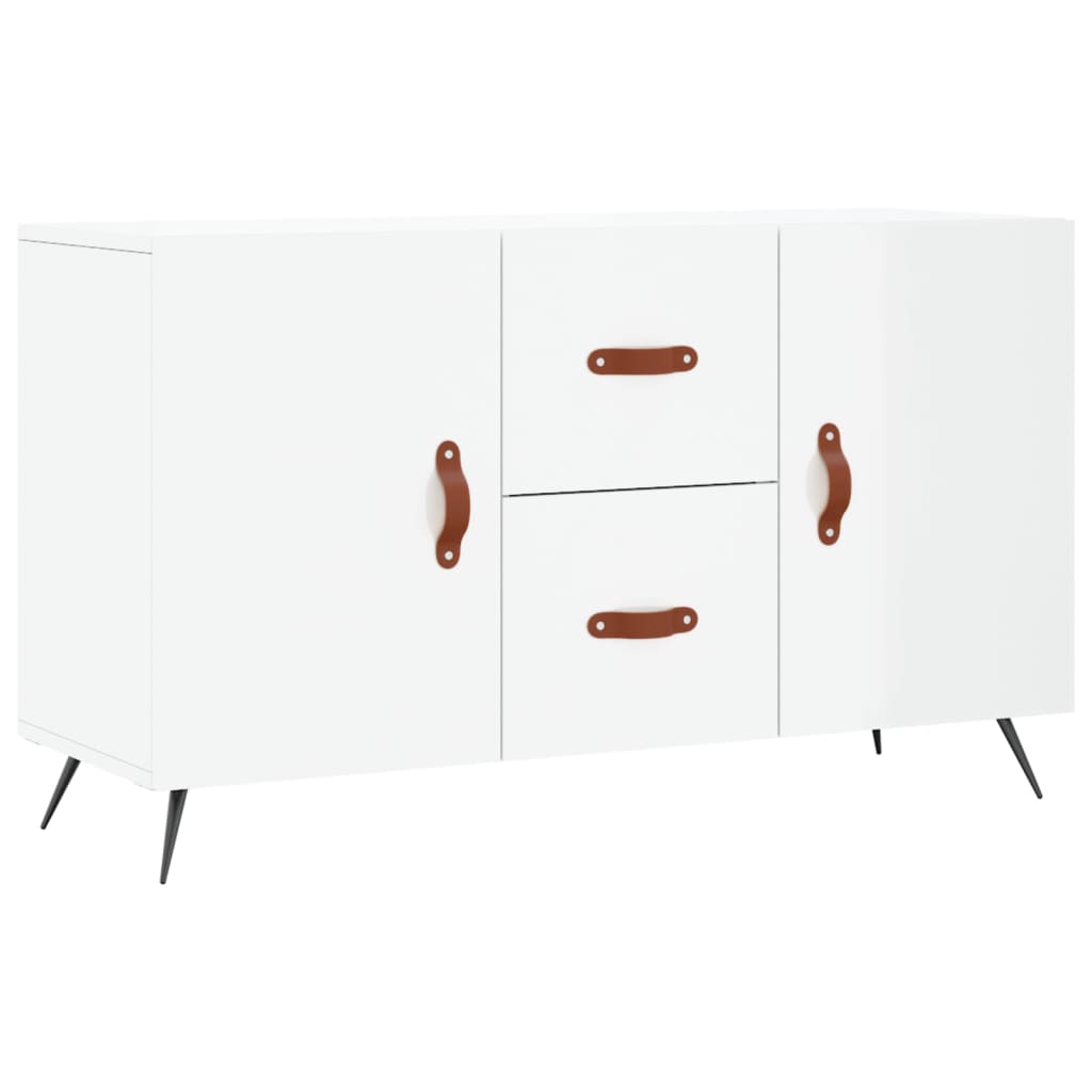 Komoda sjajna bijela 100x36x60 cm od konstruiranog drva