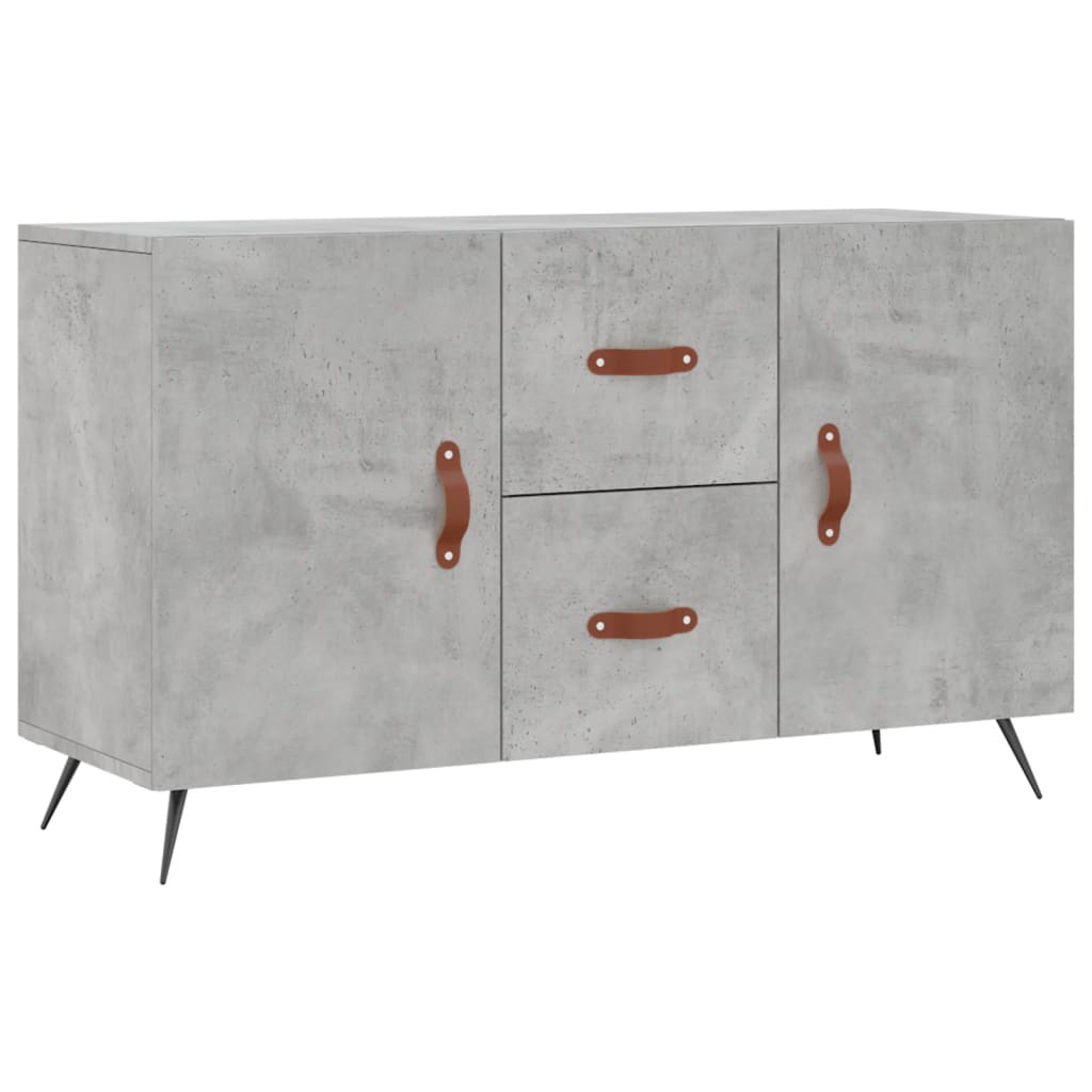 Komoda siva boja betona 100x36x60 cm od konstruiranog drva