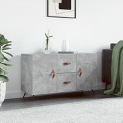 Komoda siva boja betona 100x36x60 cm od konstruiranog drva
