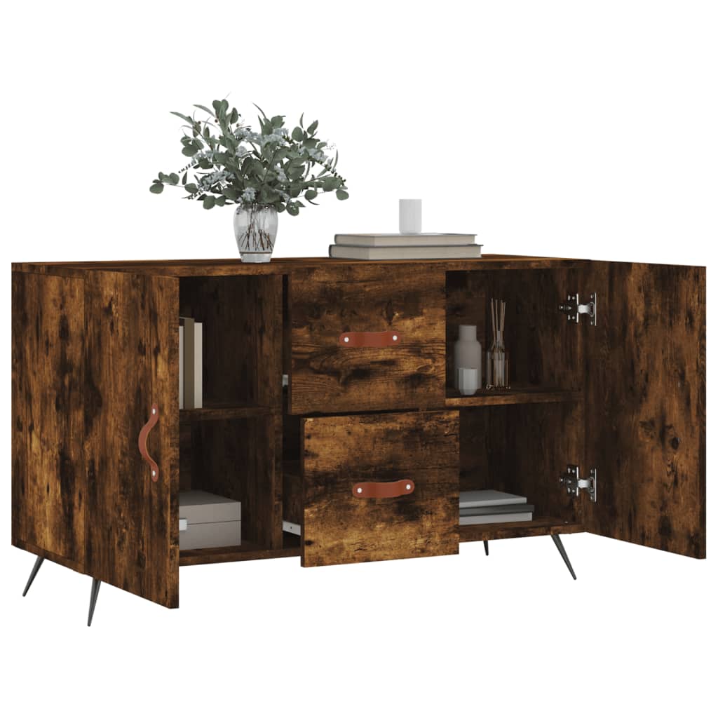 Komoda boja dimljenog hrasta 100 x 36 x 60 cm konstruirano drvo