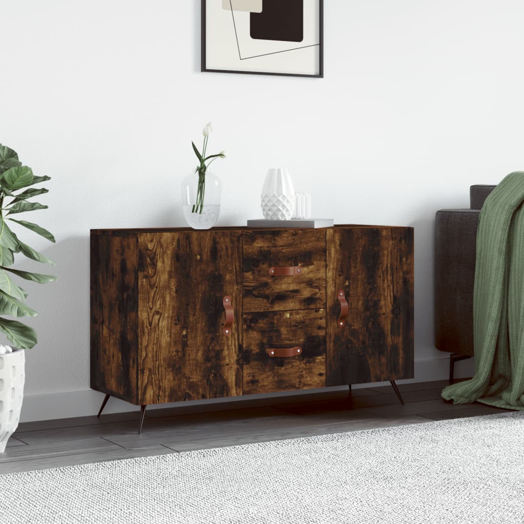 Komoda boja dimljenog hrasta 100 x 36 x 60 cm konstruirano drvo